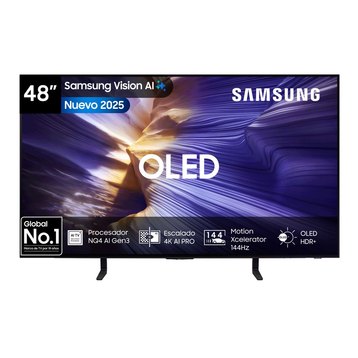SAMSUNG - 48 OLED S90F 4K Vision AI Smart TV 2025