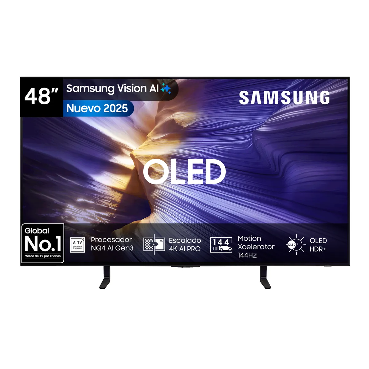 SAMSUNG - 48 OLED S90F 4K Vision AI Smart TV 2025