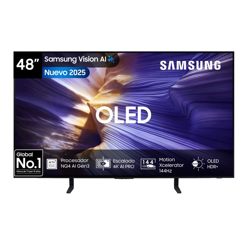 SAMSUNG - 48 OLED S90F 4K Vision AI Smart TV 2025