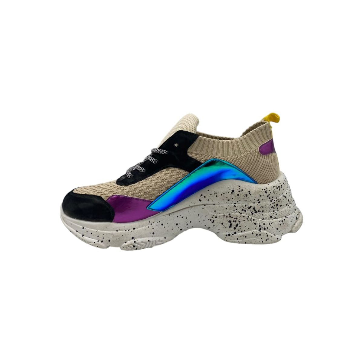 HERIEL - Zapatilla Beige Plataforma Mujer