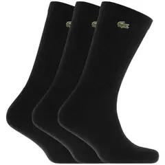 LACOSTE - Calcetin Sport Negro X3 Tenis Padel