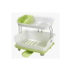 GENERICO - Escurridor De Platos Dos Niveles Plastico Colores CH