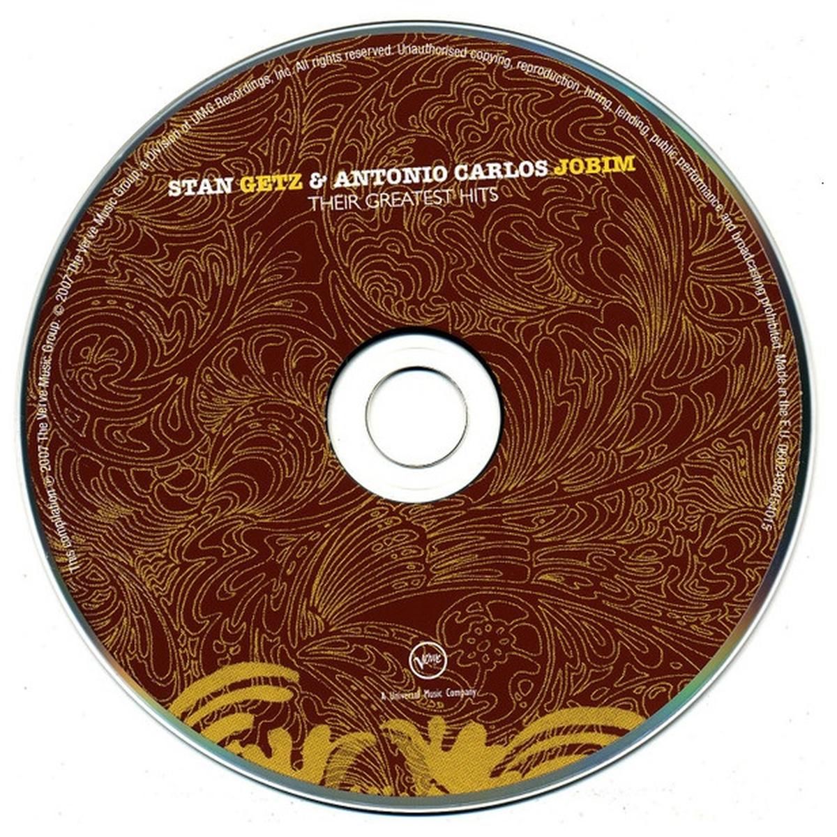 HITWAY MUSIC - STAN GETZ & ANTONIO CARLOS JOBIM - THEIR GREATEST HITS - CD