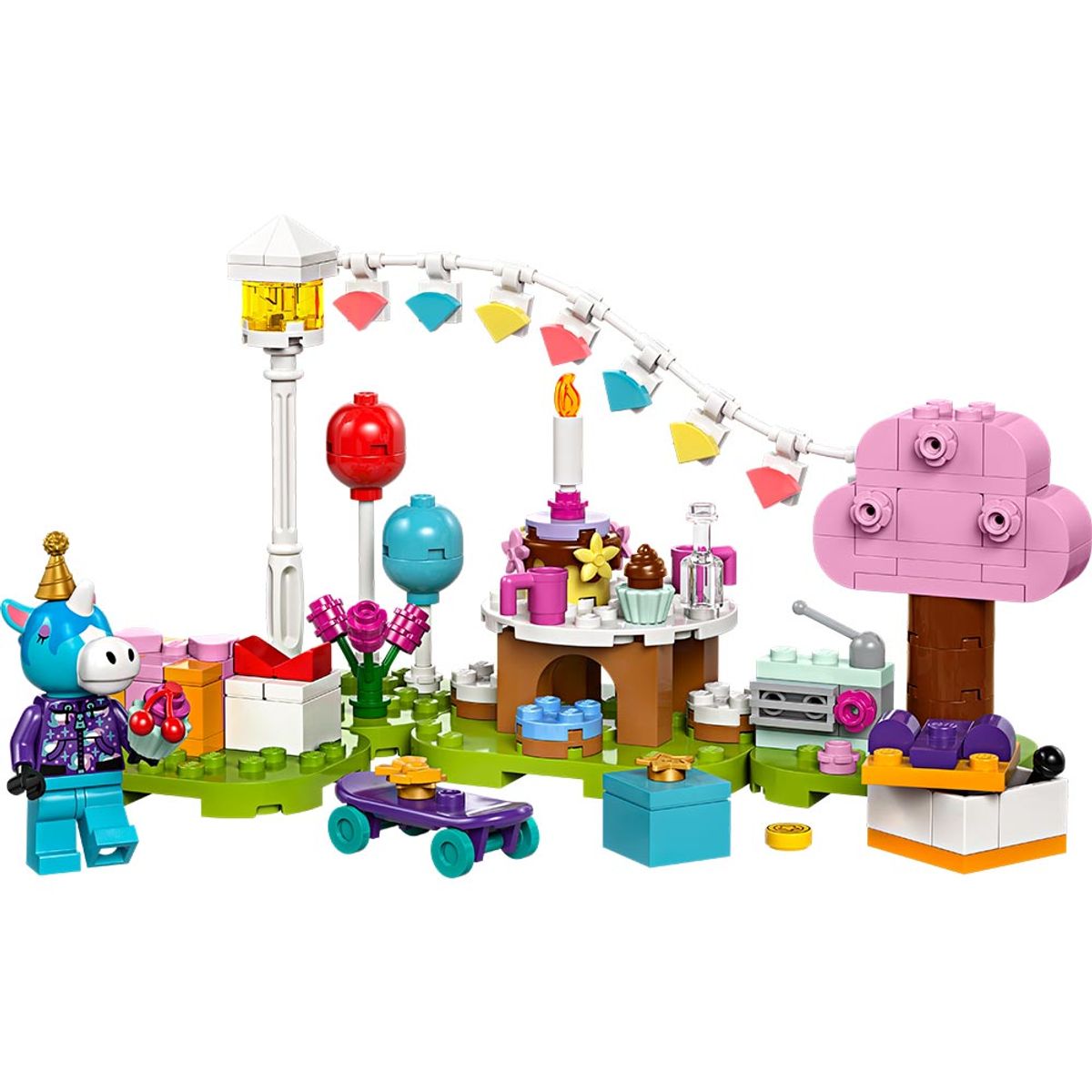 LEGO - LEGO Animal Crossing Fiesta de Cumpleaños de Azulino - 77046