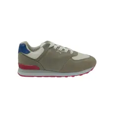 HERIEL - Zapatilla Gris Gamuza Mujer.