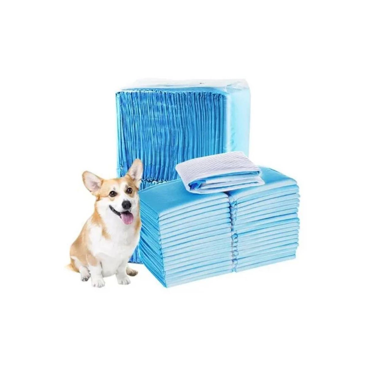 GENERICO - Pack 160 Pañales De Mascotas 60cmx60cm Para Perros y Gatos