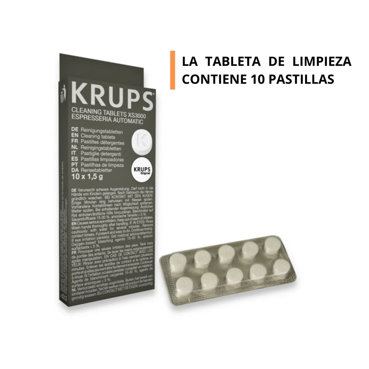 KRUPS - Tabletas de Limpieza Krups