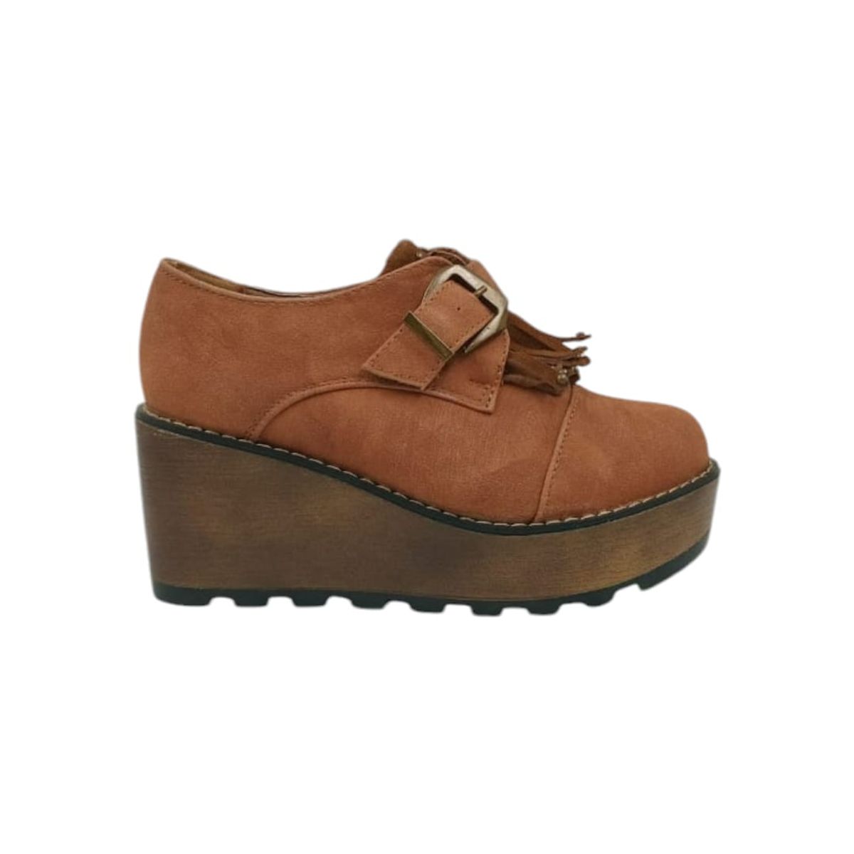 HERIEL - Zapato Camel Plataforma