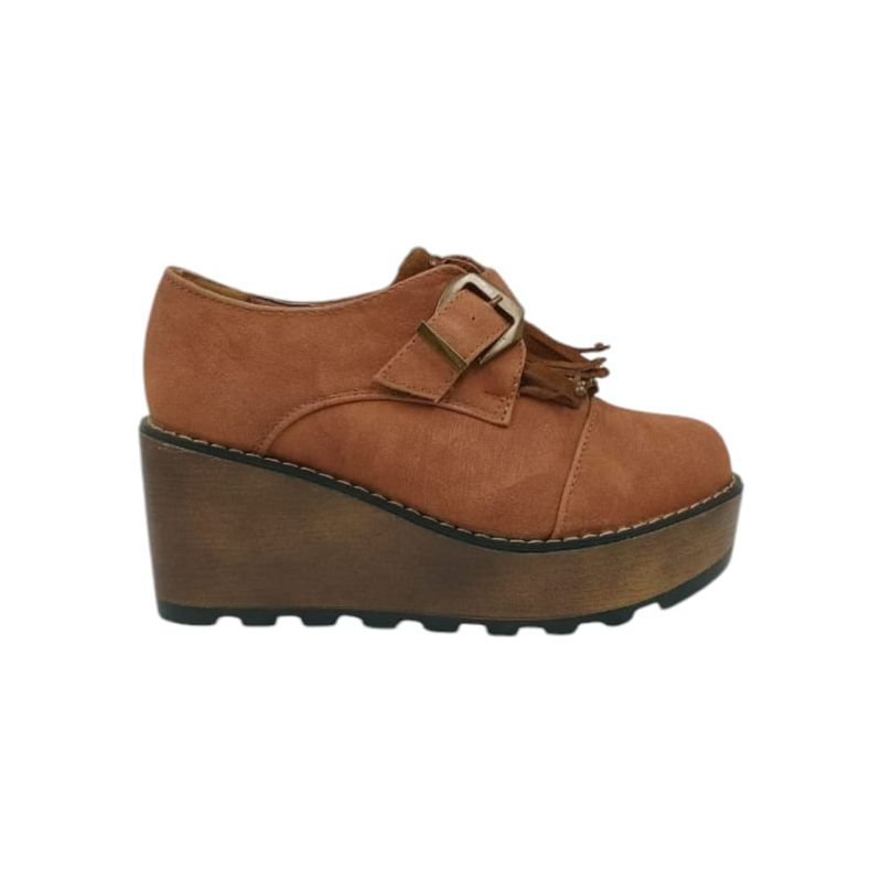 HERIEL - Zapato Camel Plataforma.