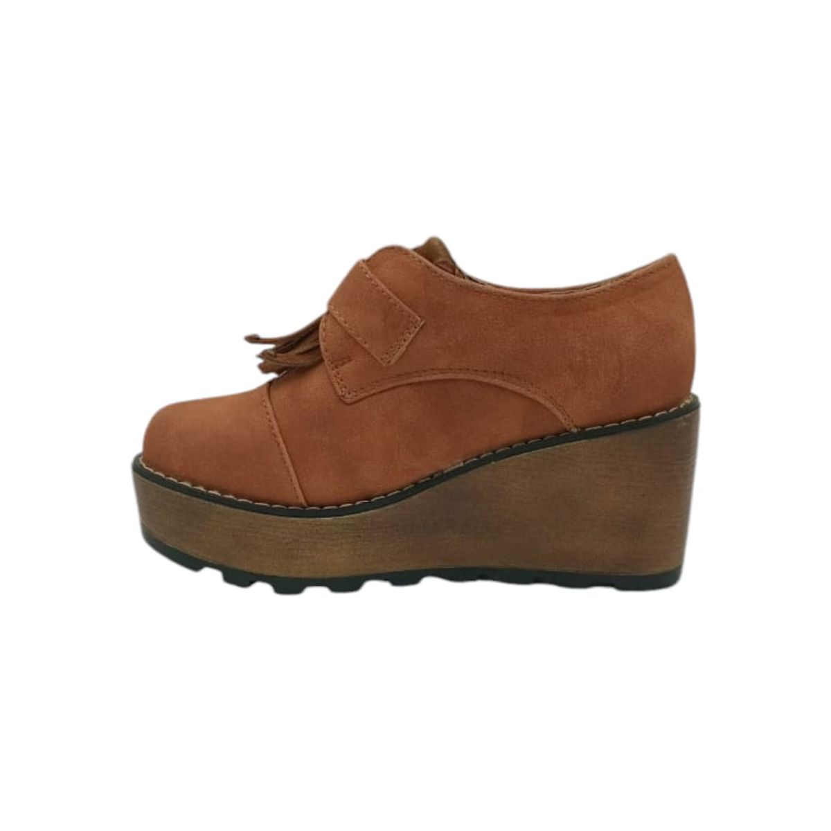 HERIEL - Zapato Camel Plataforma