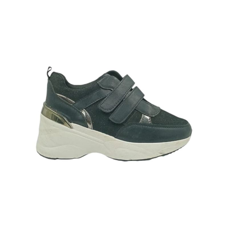 HERIEL - Zapatilla Negra Plataforma Mujer
