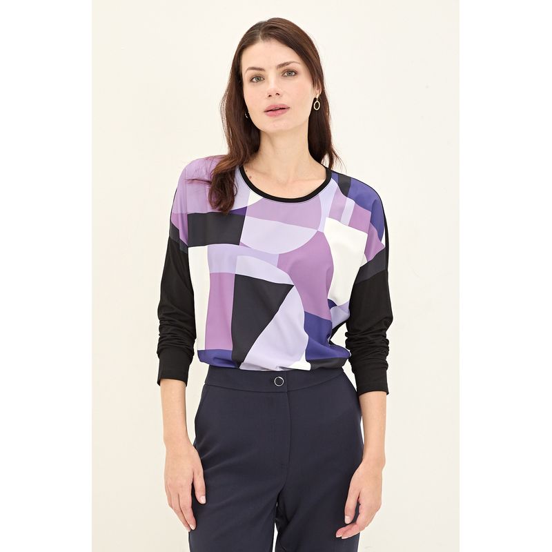 MA GRIFFE - Polera Manga Larga Crudo Mujer Magriffe