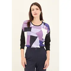 MA GRIFFE - Polera Manga Larga Crudo Mujer Magriffe