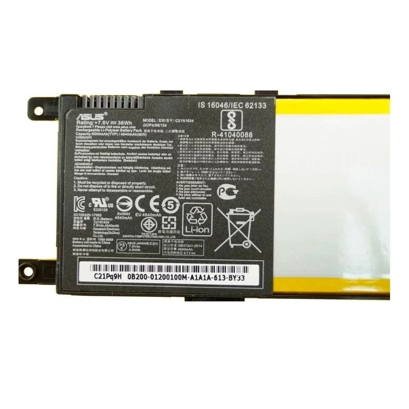 ASUS - BATERIA ASUS VIVOBOOK X542 2 CELDAS ORIGINAL C21N1634