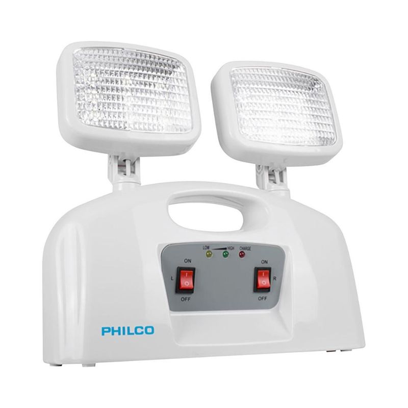PHILCO - Lámpara De Emergencia 2 Focos 9 Led Philco - Blanco