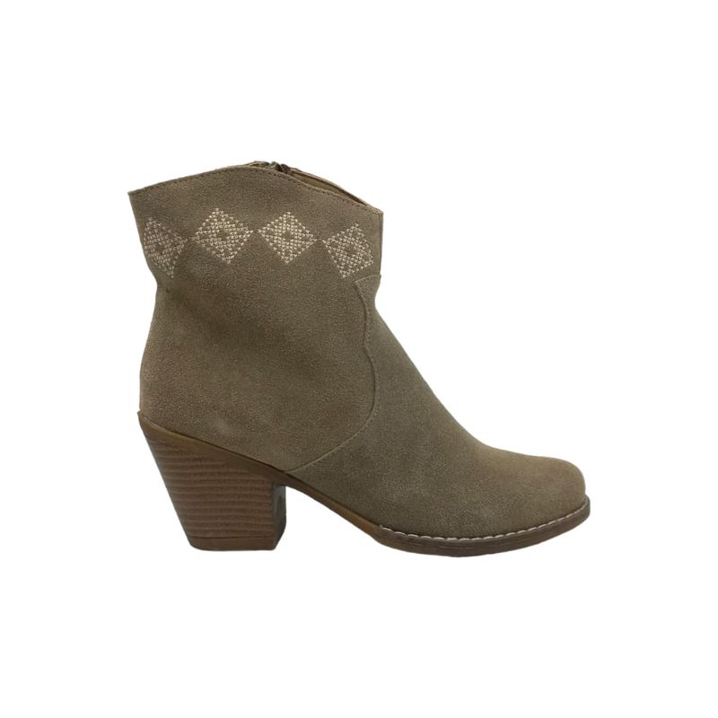 HERIEL - Botín Khaki Taco Tachas