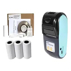 MUNDO MAGIA - Impresora Bluetooth Boleta Electronica 3 Rollos + Estuche