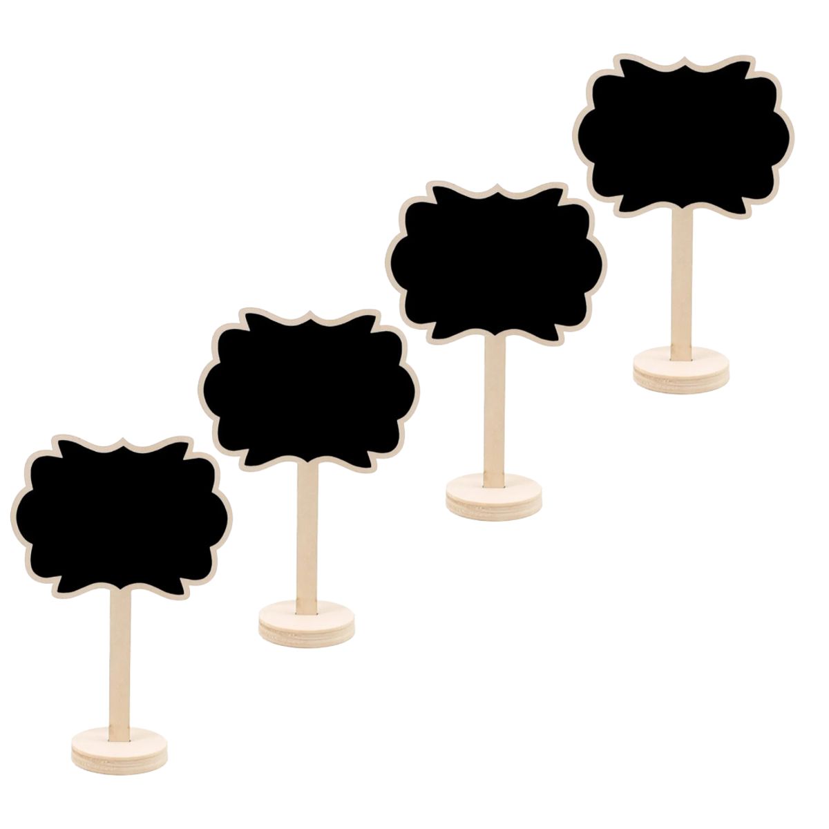 GENERICO - Set De 4 Mini Pizarras Para Decoración.