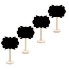 GENERICO - Set De 4 Mini Pizarras Para Decoración.