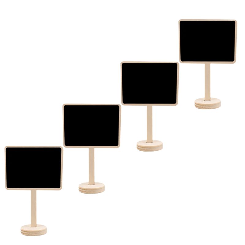 GENERICO - Set De 4 Mini Pizarras Para Decoración.