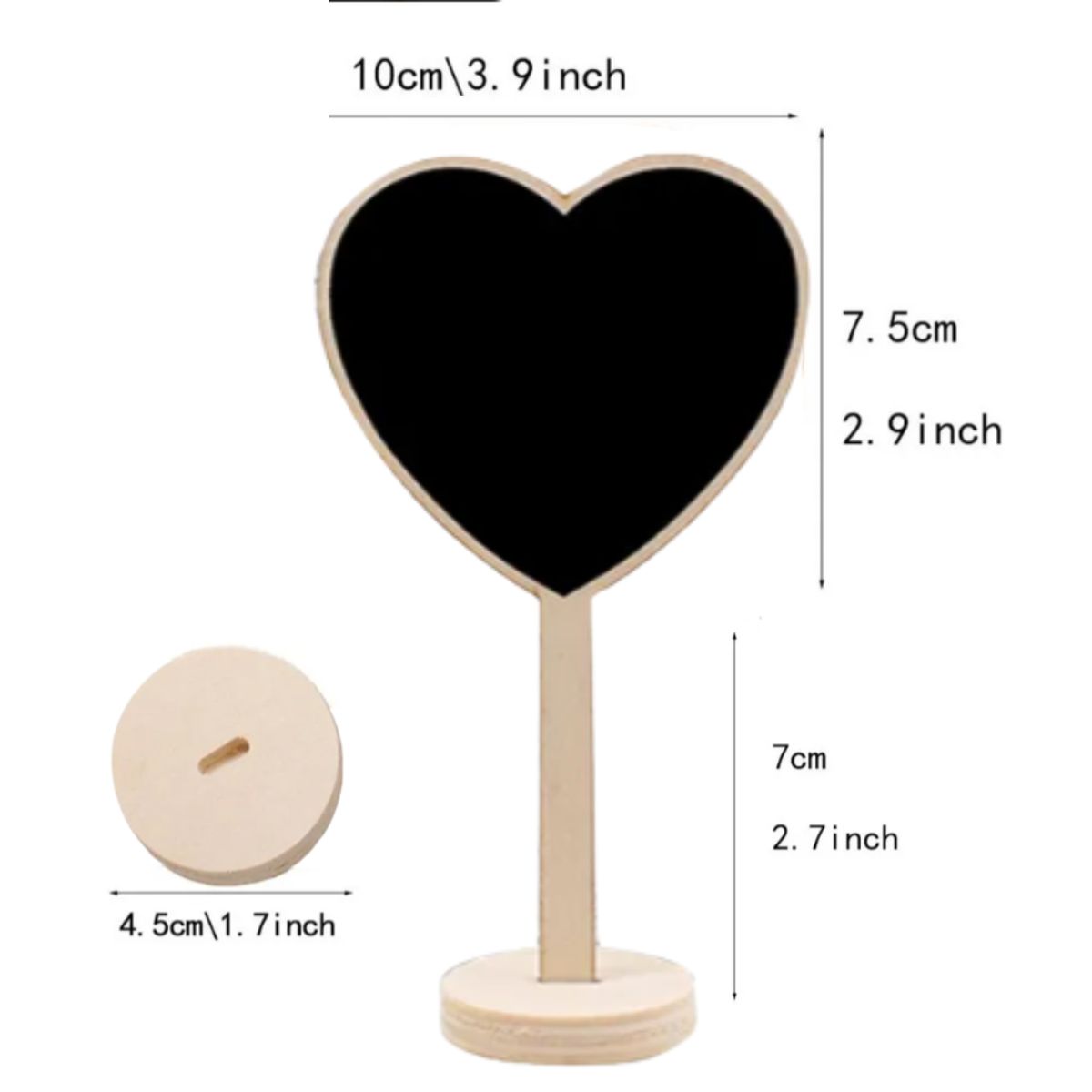 GENERICO - Set De 4 Mini Pizarras Para Decoración.