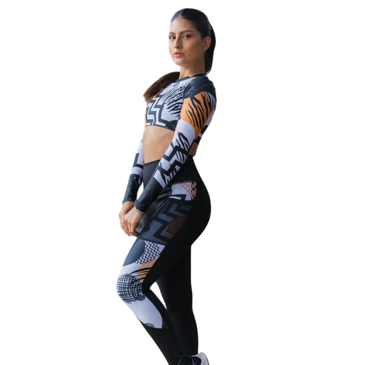 ATHLETIC SPORT - Conjunto Deportivo E528 Leggins + Buzo Corto