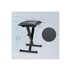 GENERICO - Sillin De Piso Taburete Para Piano Teclado Plegable Ecocuero