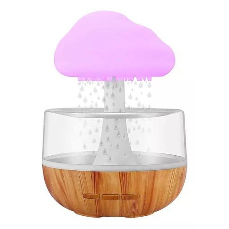 GENERICO - Humidificador Nube Lluvia Aire Difusor 280ml Aromaterapia