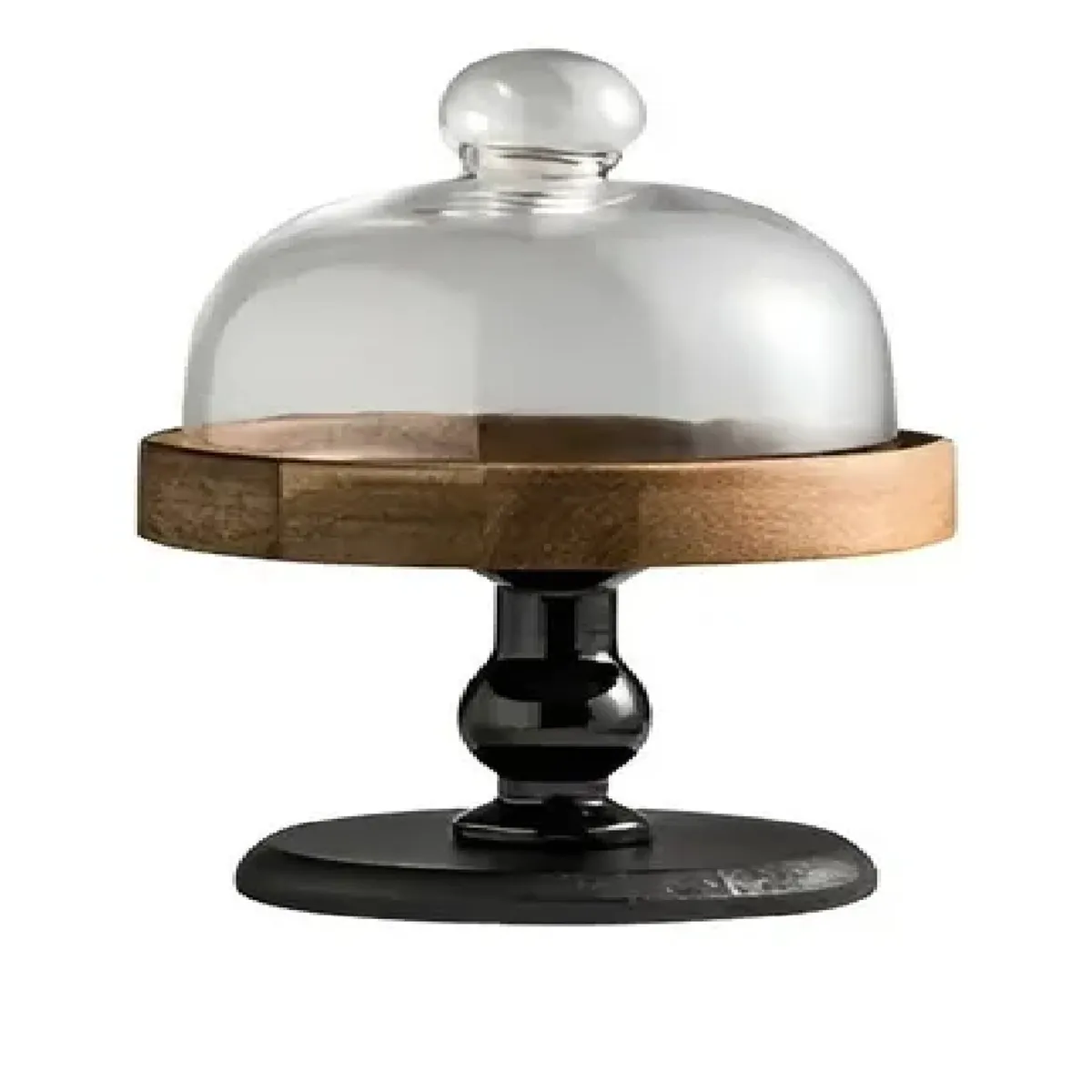 PASTELERIUS - Base Para Cupcakes Base De Torta Porta Cupcake Soporte 15cm Base Tapa En Vidrio Para Tortas Base