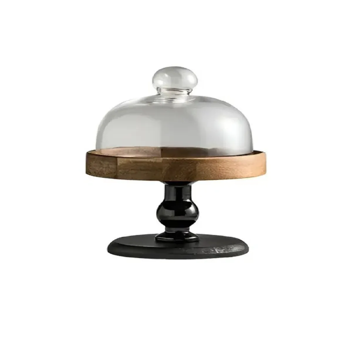 PASTELERIUS - Base Para Cupcakes Base De Torta Porta Cupcake Soporte 15cm Base Tapa En Vidrio Para Tortas Base