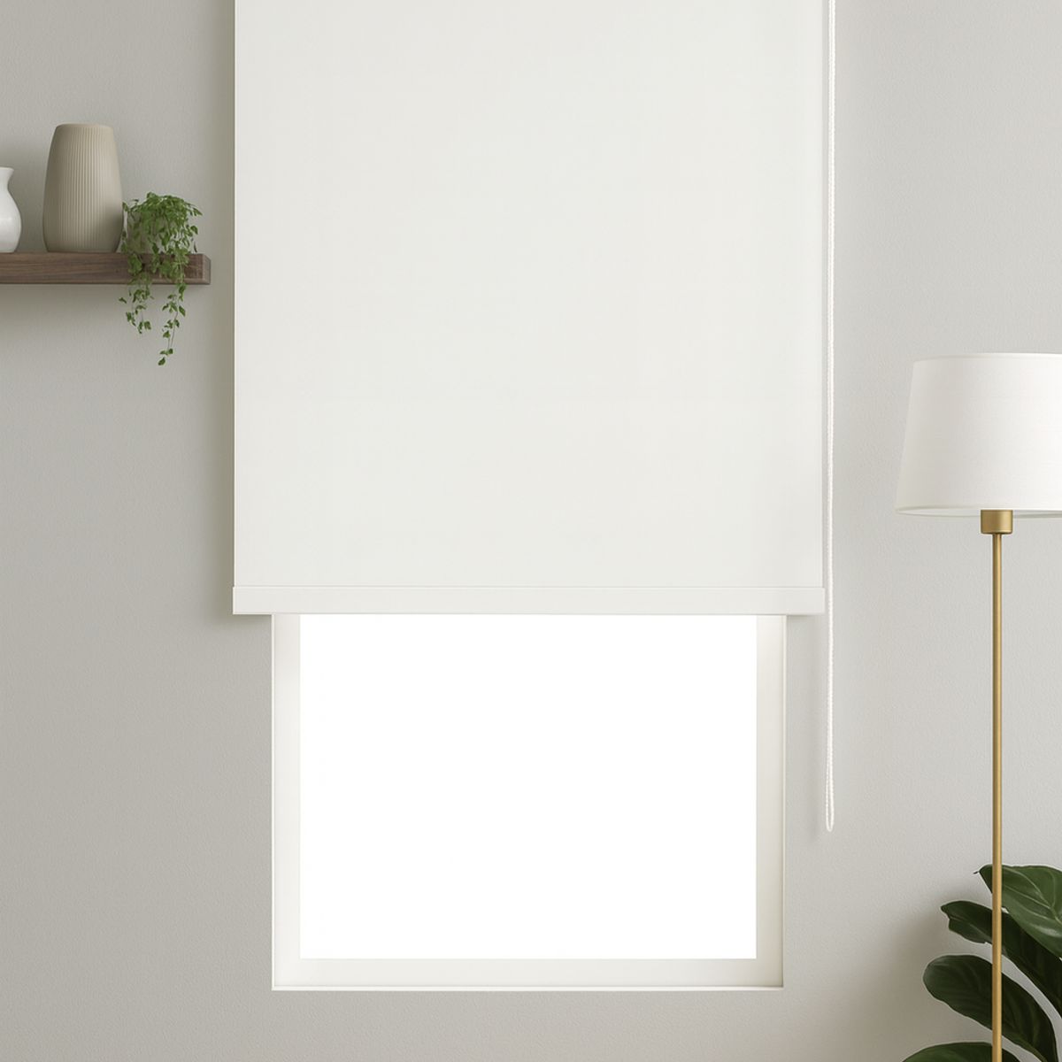 COSAS CASA - Cortina Roller Blackout Blanca 120X200