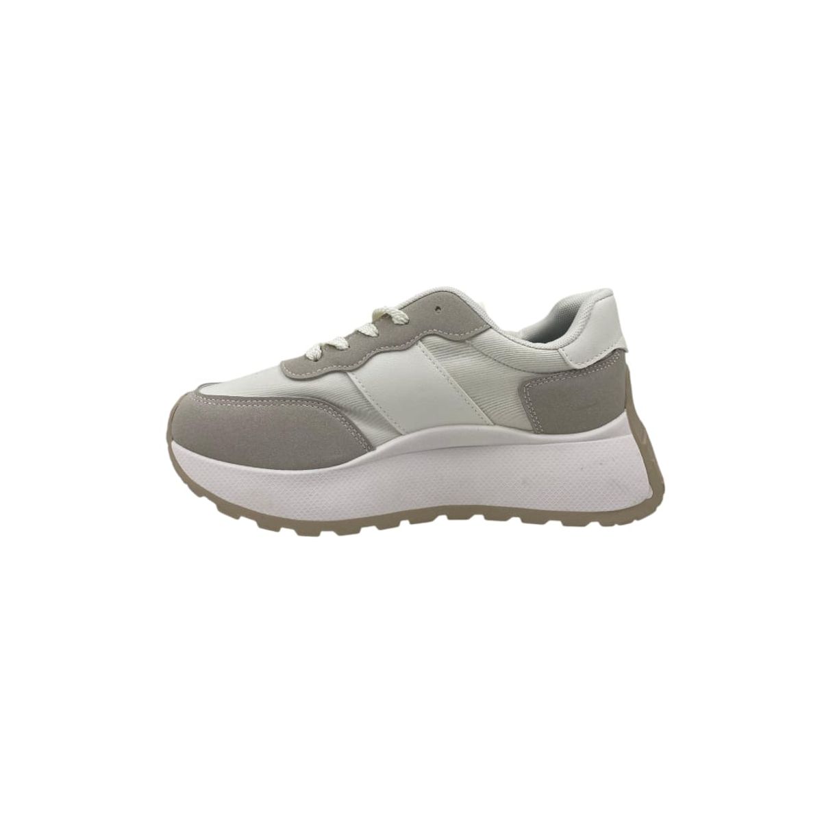 HERIEL - Zapatilla Gris Plataforma Mujer