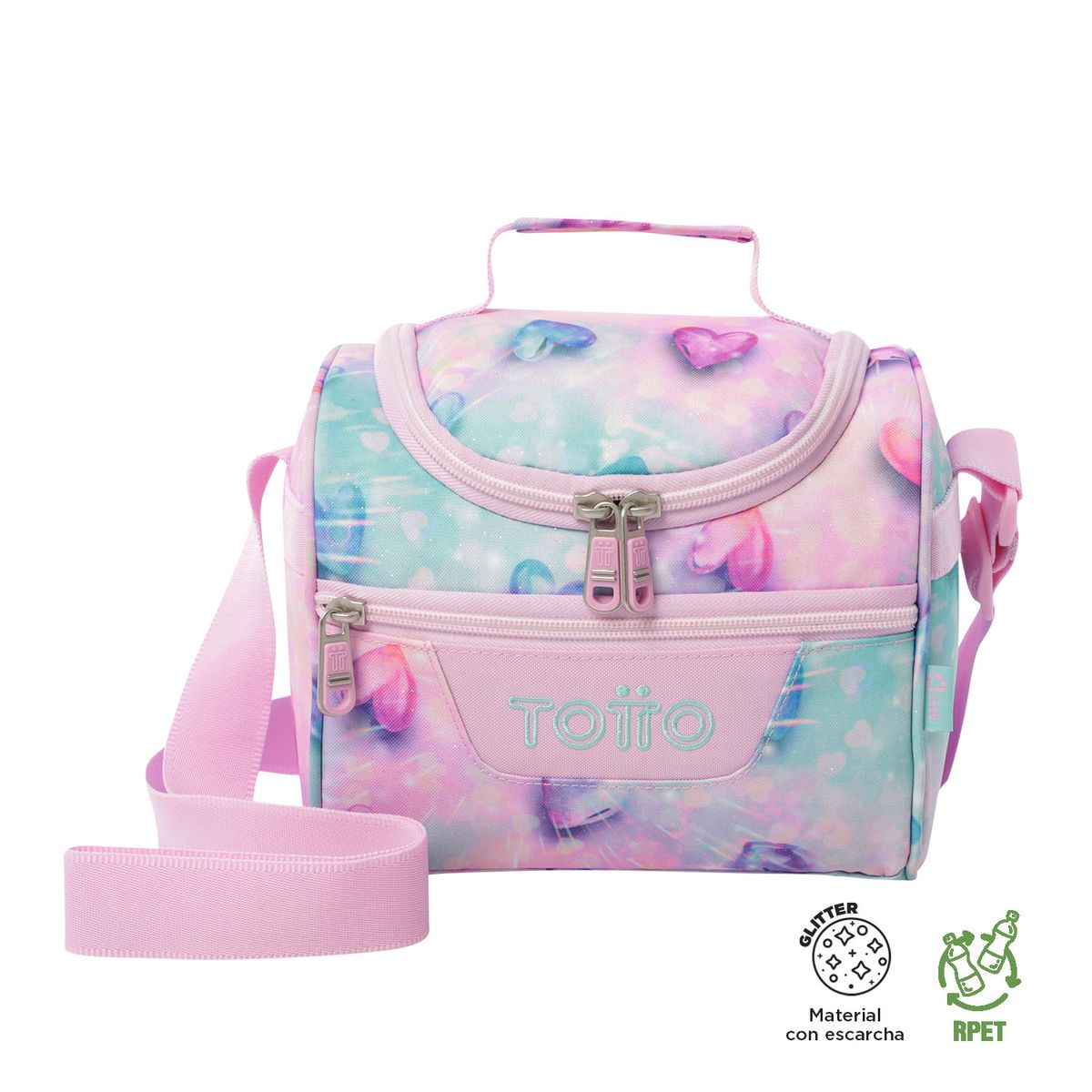 TOTTO - Lonchera Térmica Escolar Para Niña Pizarra Totto