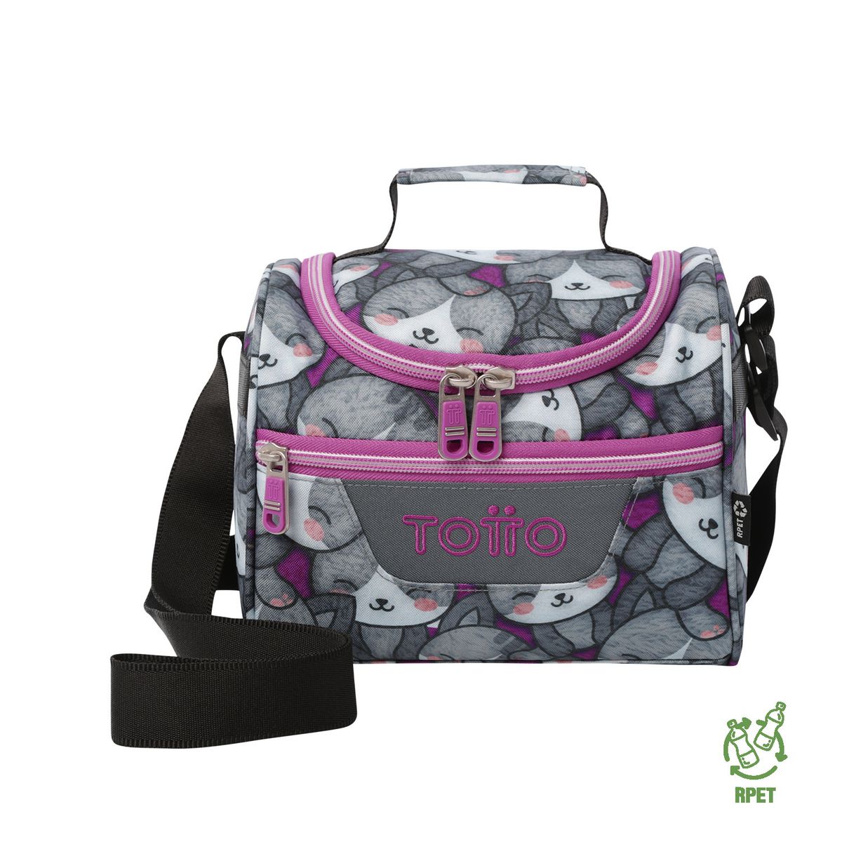 TOTTO - Lonchera Térmica Escolar Para Niña Pizarra Totto