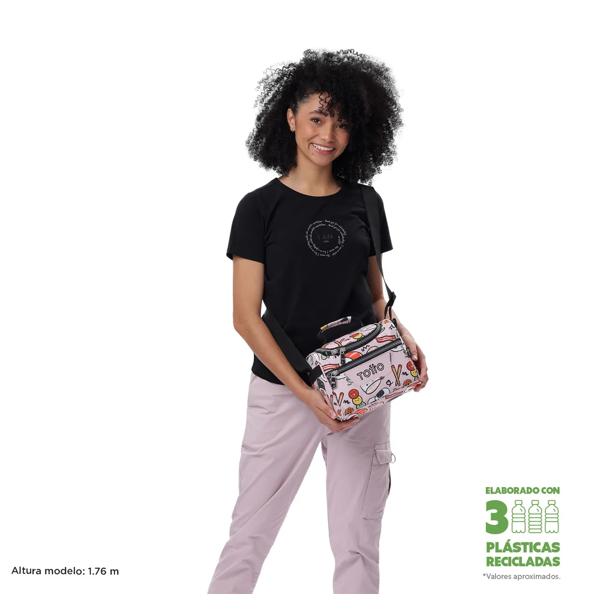 TOTTO - Lonchera Térmica Escolar Para Niña Pizarra Totto