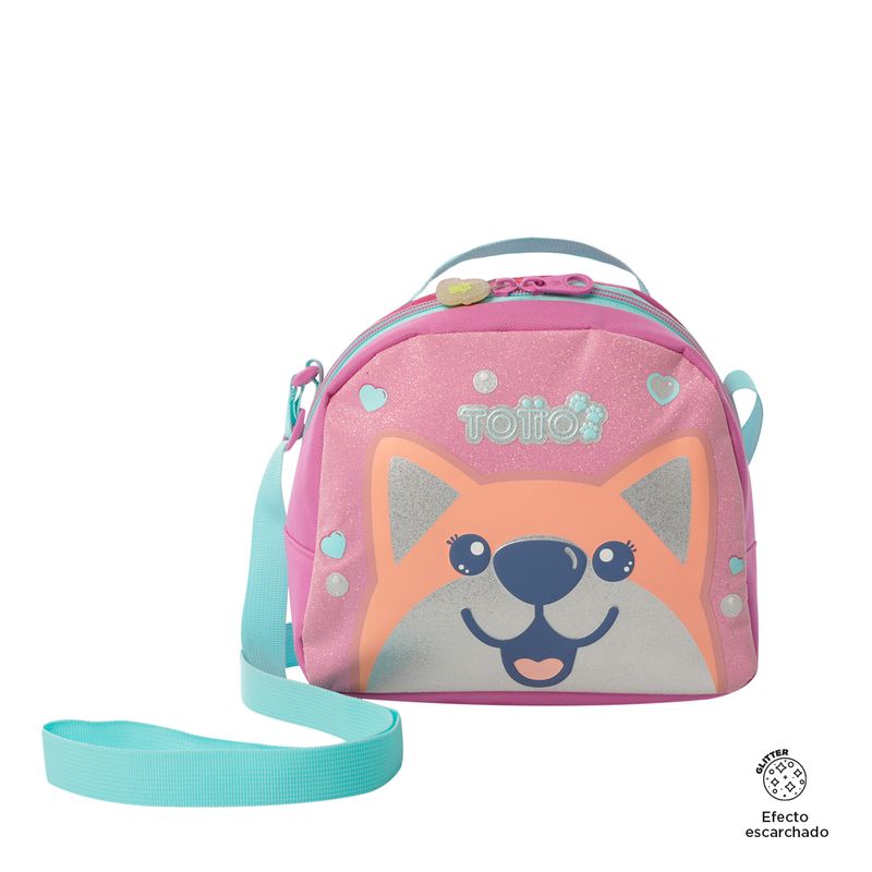 TOTTO - Lonchera Térmica Escolar para Niña Doggy Love Mediana Totto