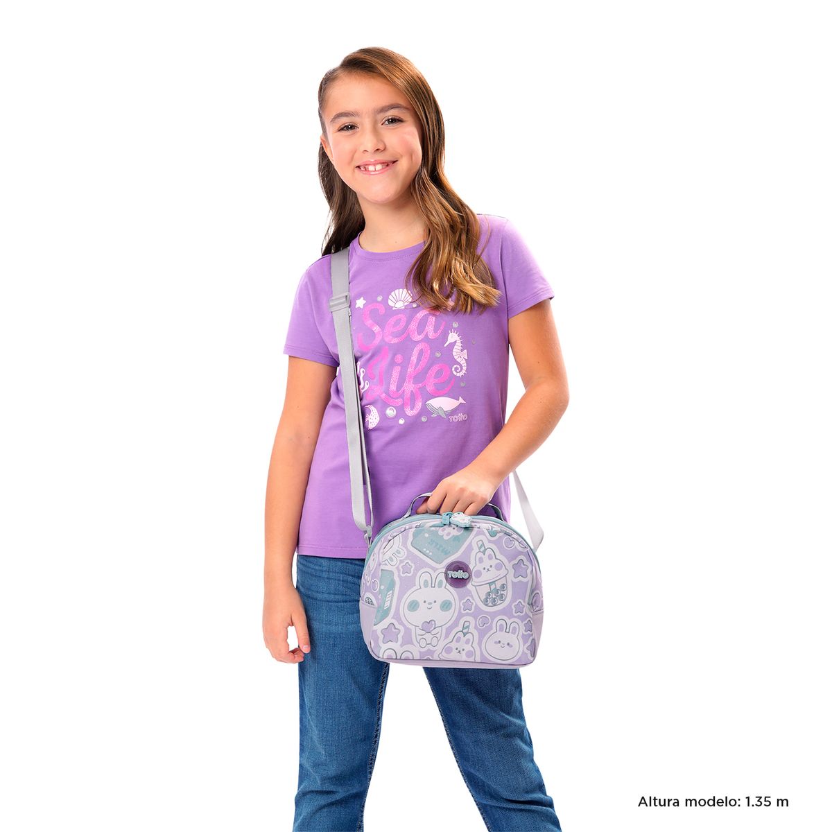 TOTTO - Lonchera Térmica Escolar para Niña Kawi Mediana Totto
