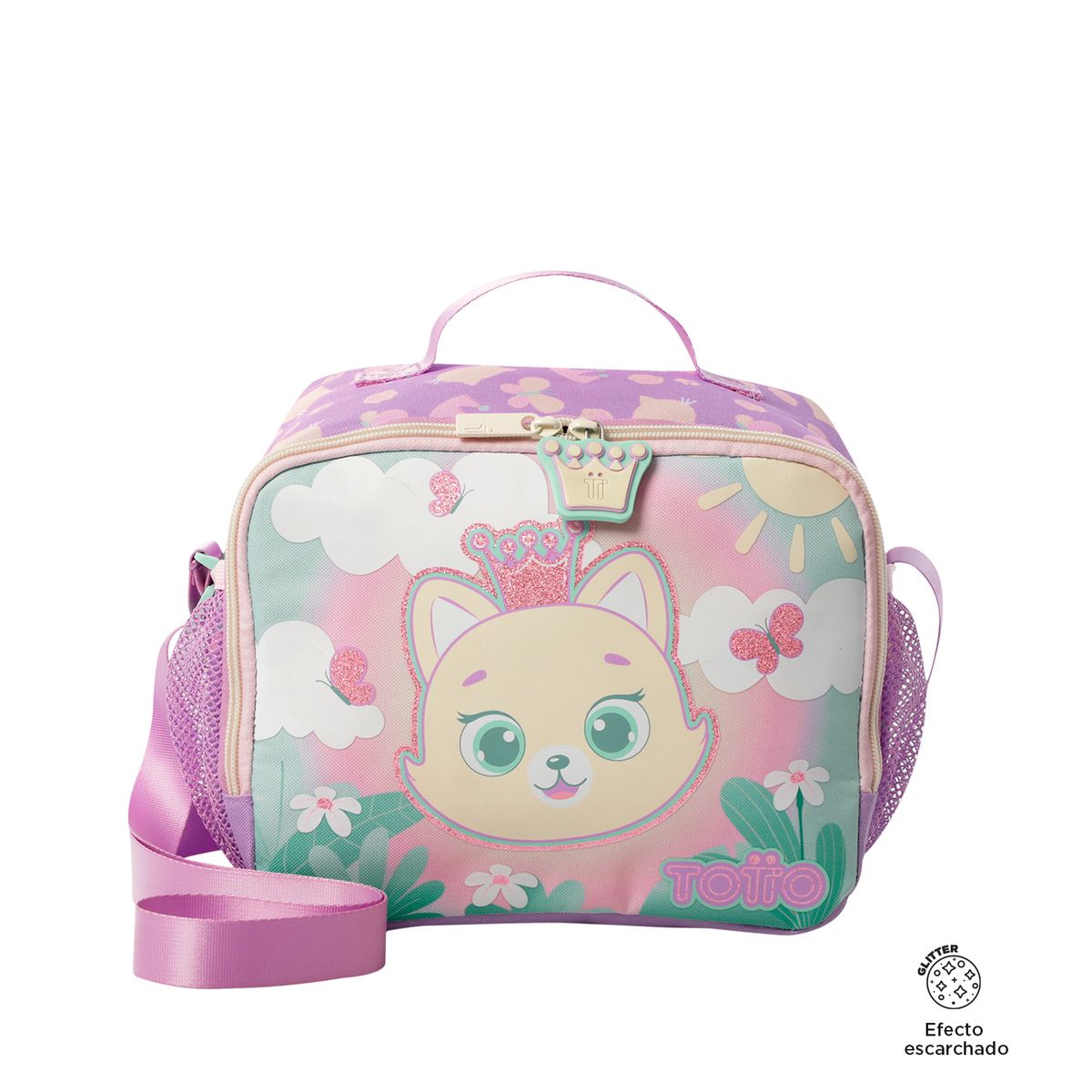 TOTTO - Lonchera Térmica Escolar para Niña Queen Cat Grande Totto