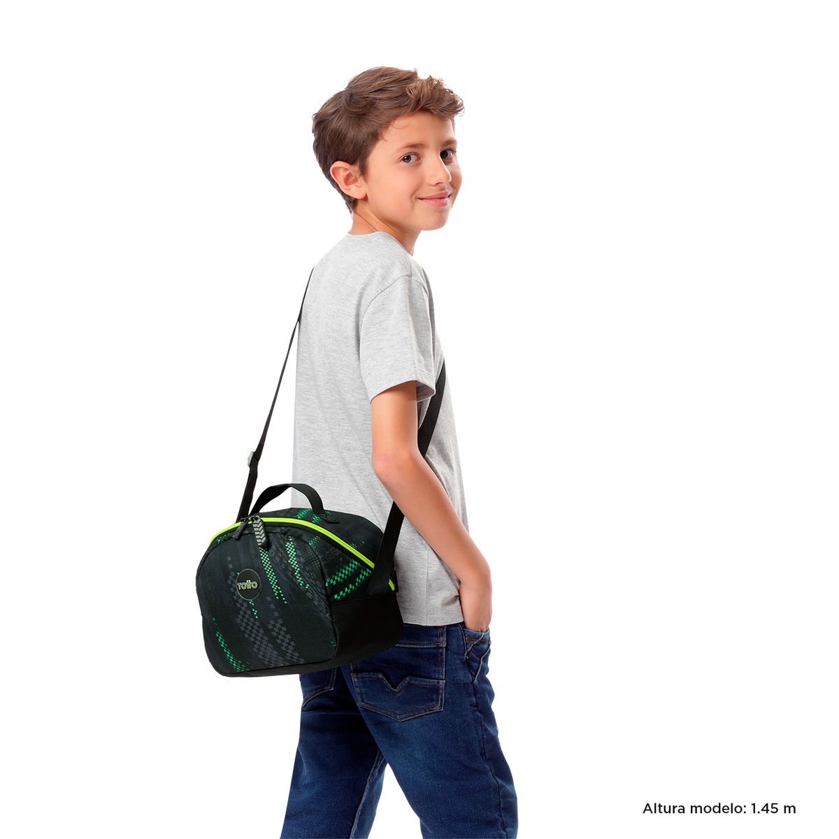 TOTTO - Lonchera Térmica Escolar para Niño Monster Race Mediana Totto