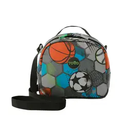 TOTTO - Lonchera Térmica Escolar para Niño Multisport Mediana