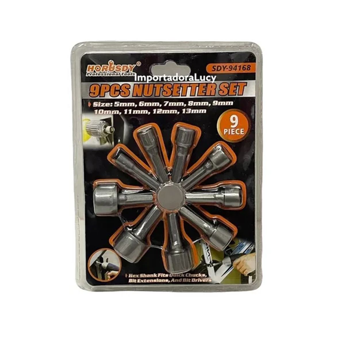GENERICO - Juego De Dados Para Taladro Milimétricas Hexagonales