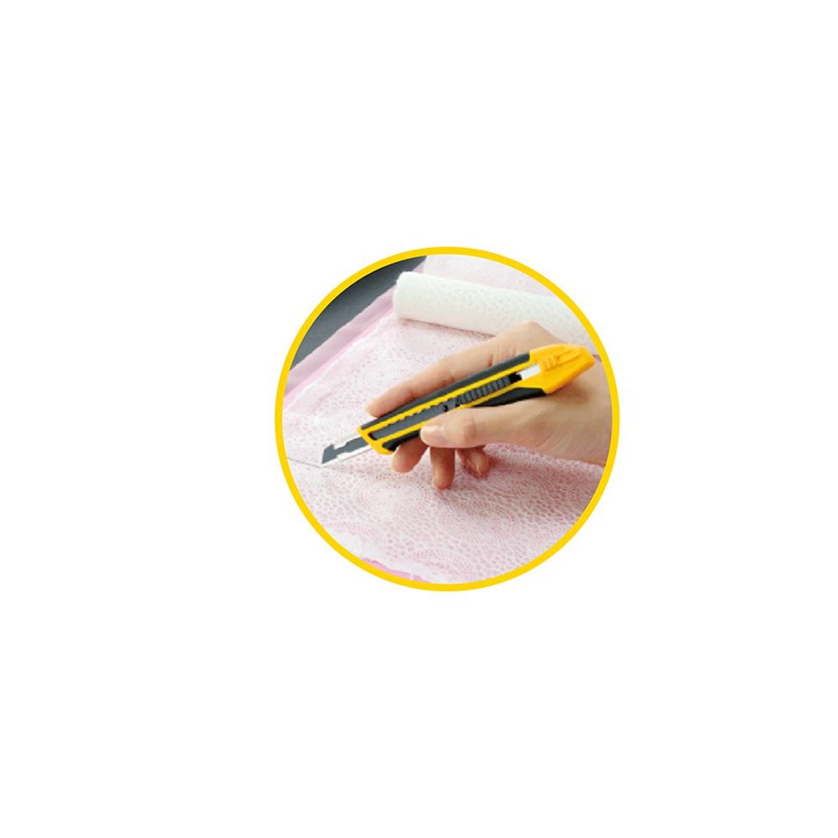 OLFA - Cuchillo Mediano Antideslizante Seguro Automático