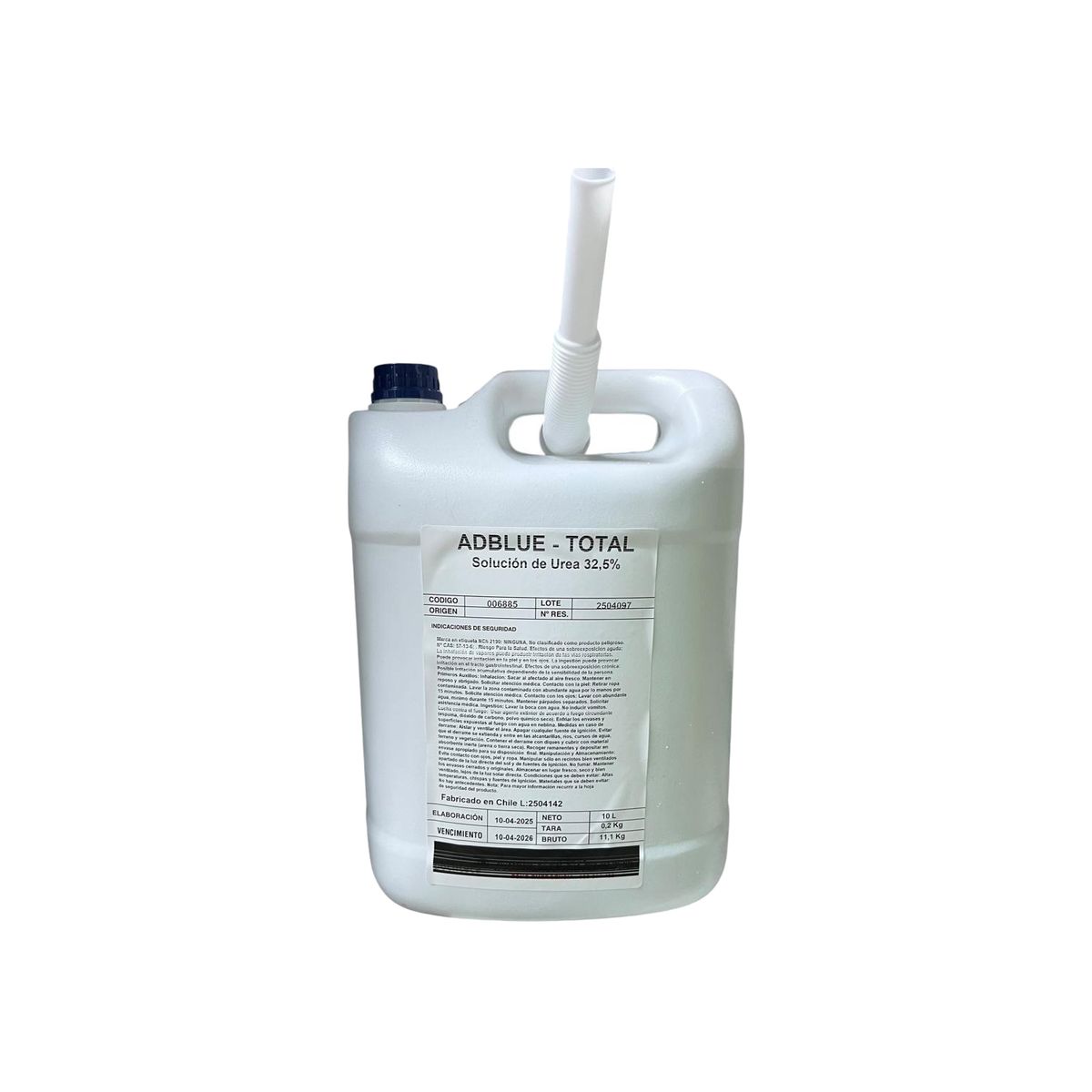 TOTAL - Aditivo Adblue Total Al 32,5 % 10 Litros Con Boquilla.