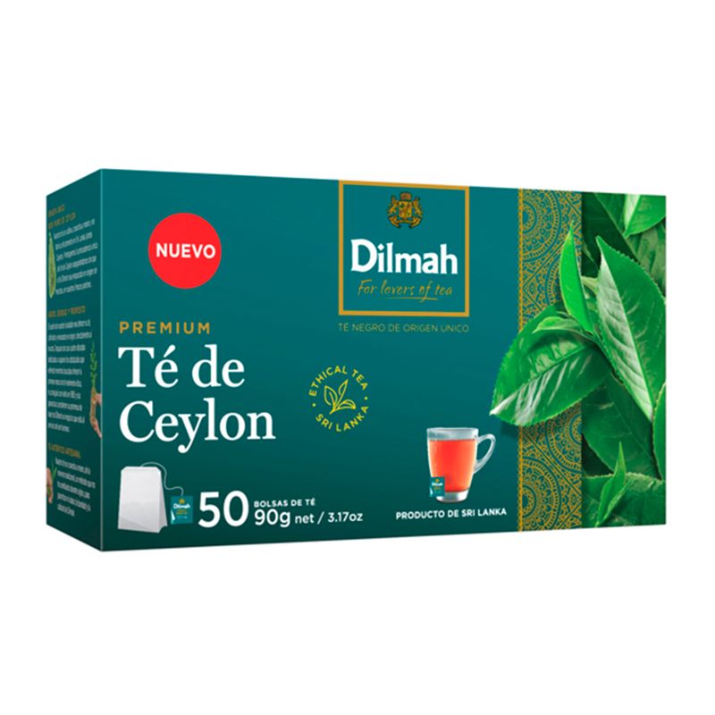 DILMAH - 50 Bolsitas Te Negro Ceylon Pure Premium Dilmah