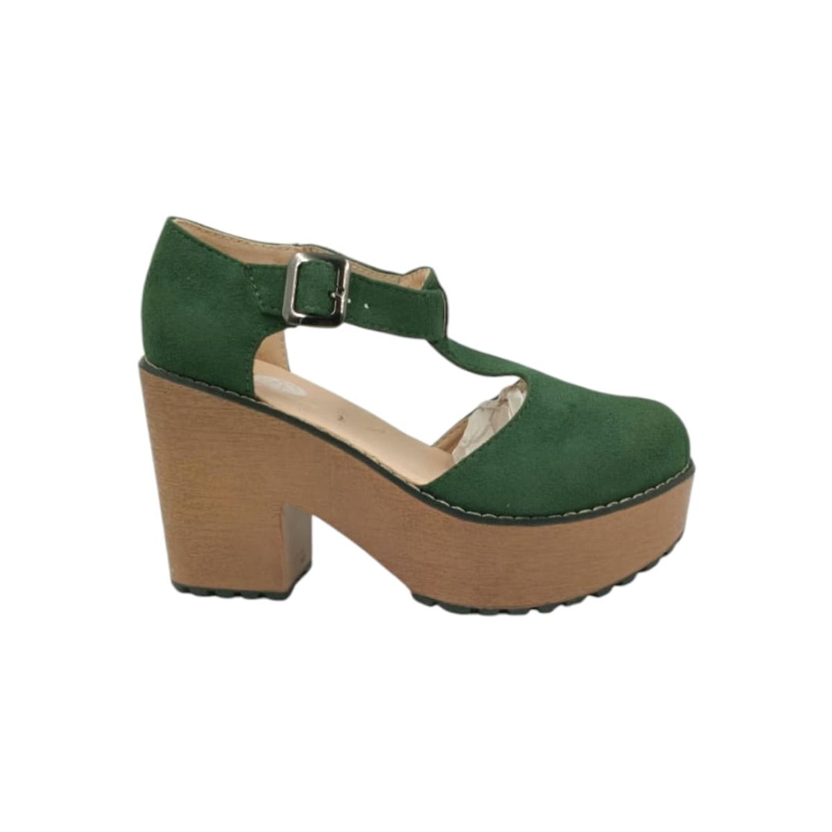 HERIEL - Zapato Verde Plataforma Mujer