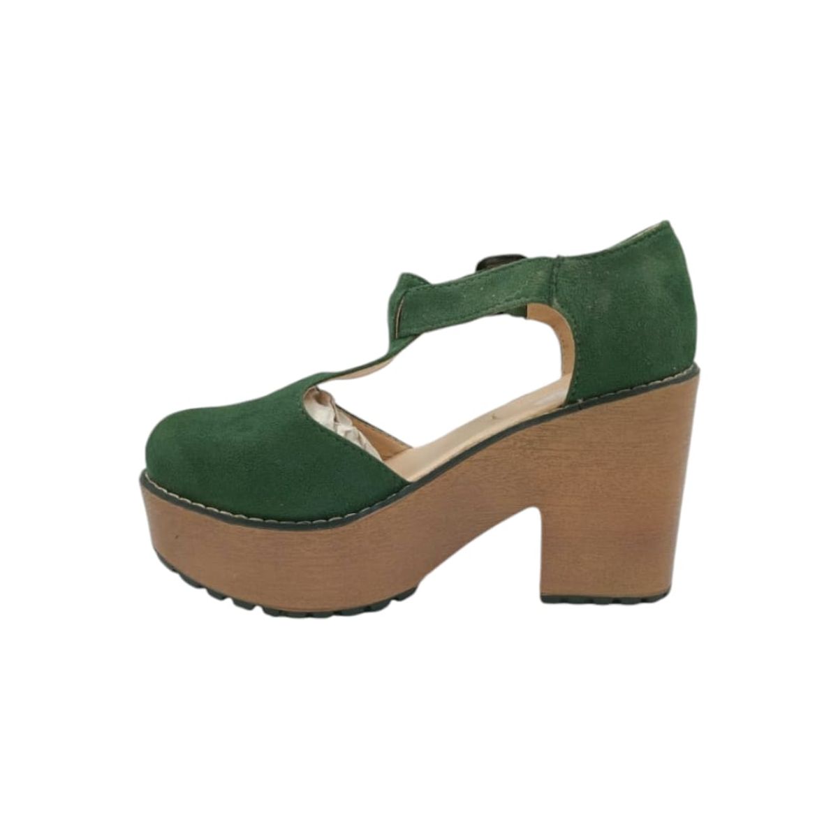 HERIEL - Zapato Verde Plataforma Mujer