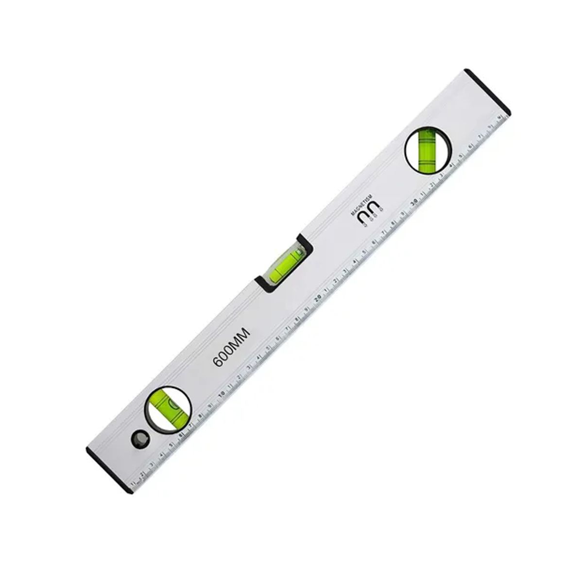 GENERICO - Nivel De Mano Herramienta 600mm 3 Niveles Regla Magnético