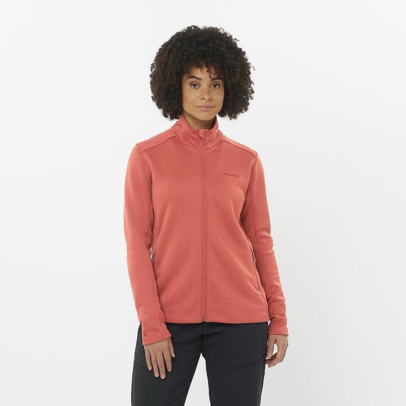 SALOMON - Polerón Mujer Essential Midfleece Fz W Mu Salomon
