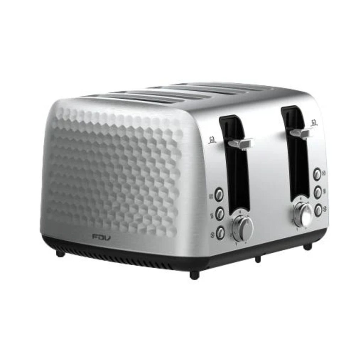 FDV - Tostador eléctrico Steel 4 rebanadas 1550-1850W FDV