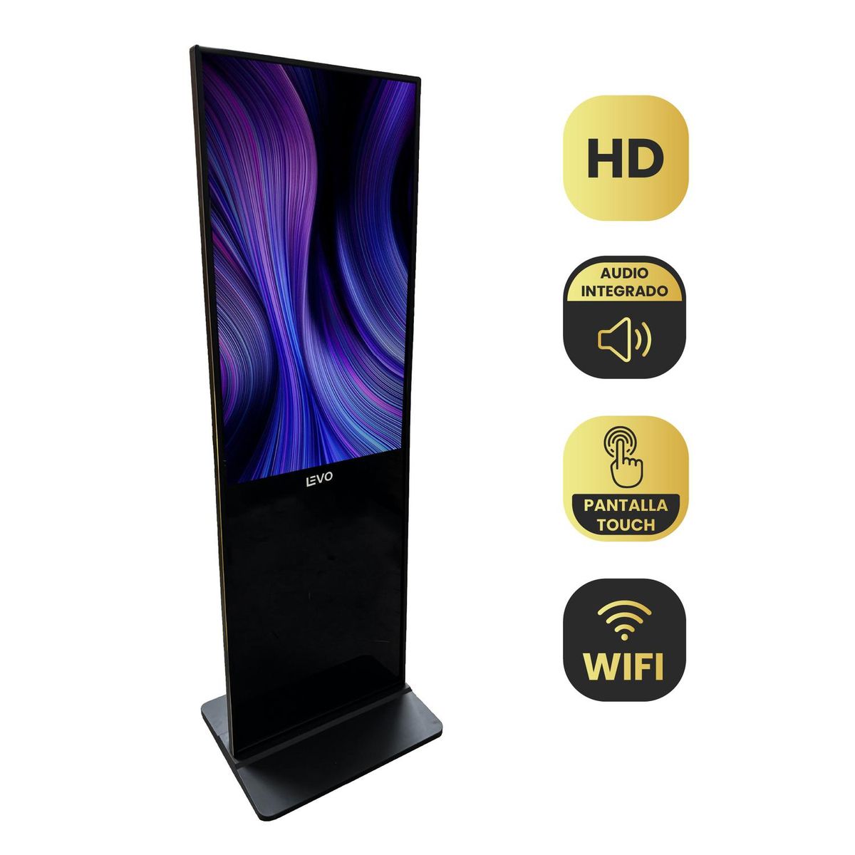 LEVO - Pantalla Totem Publicitario 50" Touch Android Wifi Usb LEVO